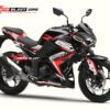 Decal Stiker Z 250 BLACK SPORTY RED